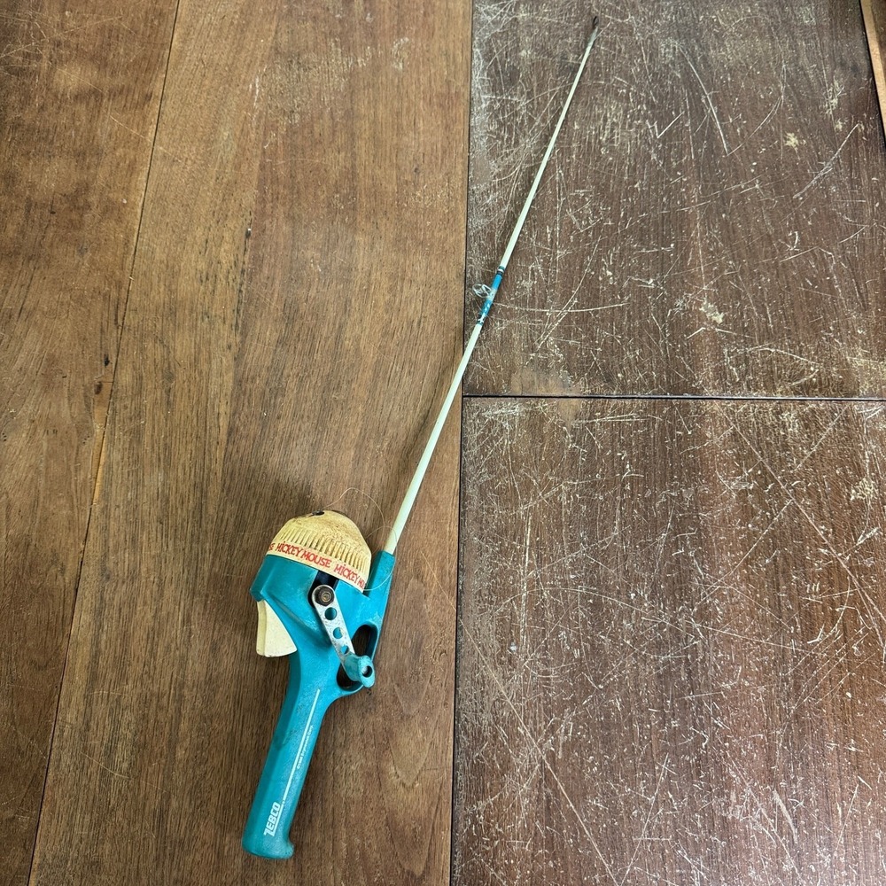 Zebco 1988 Disney Mickey Mouse Children VINTAGE‎ Fishing Pole Rod